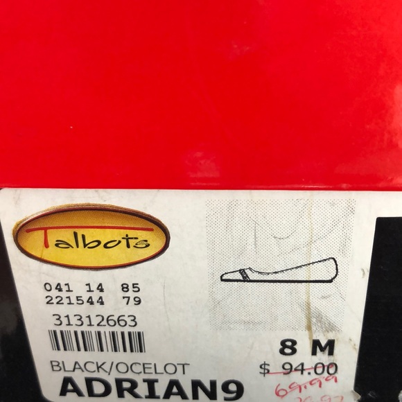 Talbots Black Patent/Ocelot Ballet Flats - Picture 8 of 8